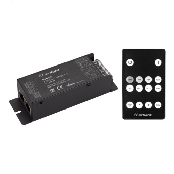 Диммер ARL-SYNC-DIM Black (12-24V, 1x25A, ПДУ 14кн, RF, RJ45) (IP20 металл, 3 года)