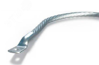 Проводник заземляющий П-1000 S=6 мм (с двумя након.) ЗЭТА