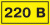 Знак безопасности 220В 40х20 Знак безопасности 220В 40х20