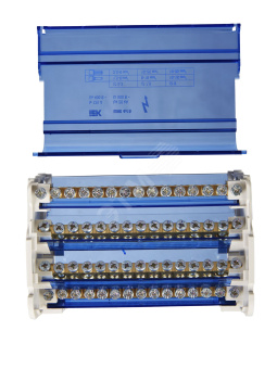 Шина на DIN-рейку в корпусе (кросс-модуль) 3L+PEN 4х15