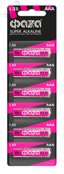 Элемент питания LR03 (AAA) Super Alkaline блистер, 6 шт.