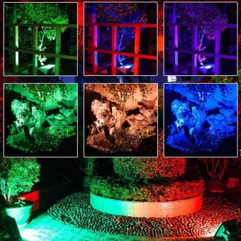 50W/RGB (=400W) IP65 С пультом - Светодиодный прожектор Серый FL-LED Light-PAD RGB Grey FOTON LIGHTING