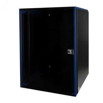Шкаф настен. 19', 18U 600х600, дв. стек, чер. DATAREX