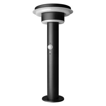 6W/3000K SOLAR+SENSOR h=400mm IP44 400Lm (ENDURA LED STYLE 2CIRCLE) Чёрный - Уличный садово-парковый светильник на солнечной батарее LEDVANCE