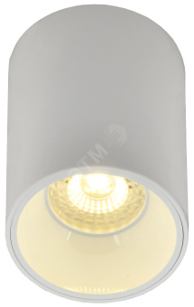 LIGHTING Светильник 4111 накладной потолочный под лампу GU10 белый пластик IEK