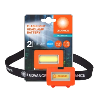 Фонарик налобный | 1.6W/6500K/80Lm/IP22 | Батарейки 3хАAА | - LEDVANCE