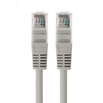 Патч-корд U/UTP. категория 5e. RJ45-RJ45. неэкранированный. LSZH серый. 5 м,