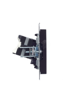 BRITE Розетка компьютерная двойная RJ45 кат.5E РК10-2-БрЧ черный