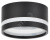 LIGHTING Светильник 4032 накладной потолочный под лампу GX53 черный IEK