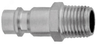 Штуцер БРС европейского типа с наружней резьбовой частью BSPT 1/2''