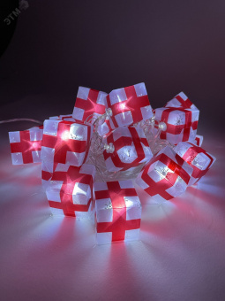 ENIN-3P Гирлянда LED Нить Подарки 3 м холодный свет, 220V, IP20 (24/192)