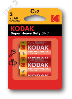 Батарейка R14-2BL SUPER HEAVY DUTY Zinc [KCHZ-2] (20/200/8400)