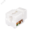 Keystone Jack 8P8C (RJ-45), UTP, Cat.5e. инструментальная заделка, белый Keystone Jack 8P8C (RJ-45), UTP, Cat.5e. инструментальная заделка, белый