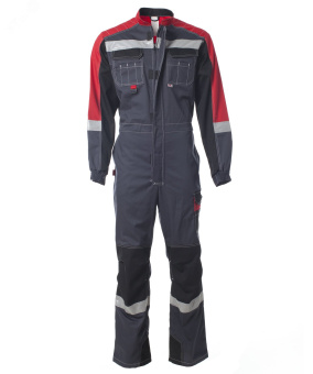 Комбинезон Спрут-ФОРМУЛА тёмно-серый с красным и черным, р-р 48-50 96-100/158-164
