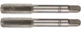 Метчики ручные, комплект 2 шт М16 х 2.0 мм