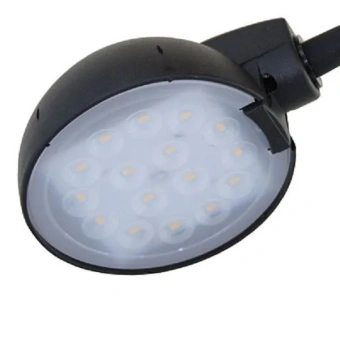 Настольный светильник на подставке Веста | LED, 7Вт/4000К | Чёрный, с органайзером, гибкая стойка 373мм | - ТРАНСВИТ
