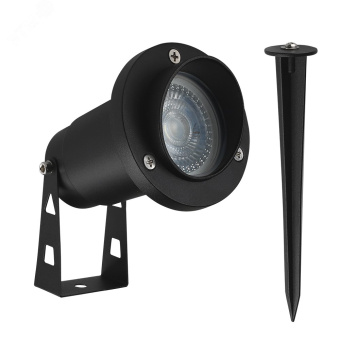 Светильник грунтовый Arte Lamp ELSIE A1522IN-1BK 1*GU10 Металл Чёрный