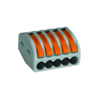 222-415 5-ти контактная, многоразовая, 32A 400V - клемма WAGO 222-415