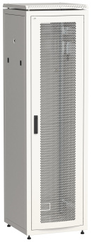 Шкаф сетевой 19дюйм LINEA N 47U 600х600 мм перфорированная передняя дверь серый