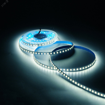 Лента светодиодная LED 2835/120-SMD 9,6 Вт/м 624 Лм/м 4000К белый IP20 12 В DC 8 мм (катушка 2 м) Basic Gauss