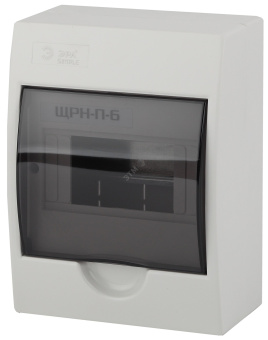 Корпус пластиковый навесной ЭРА SIMPLE ЩРН-П-06   IP41 прозрачная крышка белый