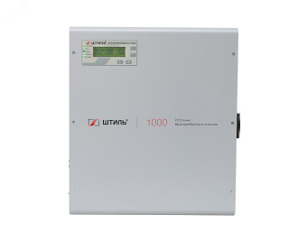 Источник бесперебойного питания Online настенный 1000 ВA/900 Вт, 1Ф/1Ф, ЖК-дисплей, с АКБ, 3х12В/9Ач, EURO F-type с заземлением (2 шт.), з/у 1А