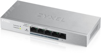 Коммутатор управляемый L2 PoE+ 5 портов GE RJ-45 10/100/1000 Мб/с 4xPoE+, 60 Вт