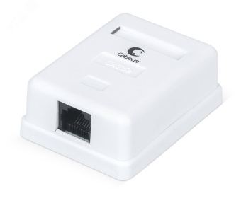Розетка компьютерная RJ-45. категория 5e. одинарная. внешняя. Dual IDC