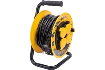 4х20м | 16А / 3500W / IP44 / Термозащита | - Удлинитель на катушке IEK