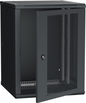 Шкаф LINEA W 12U 600x600 мм дверь перфорированная RAL9005