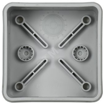 Коробка расп. КМ42435 о/п 80х80х40мм IP67 8 вв. серая