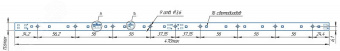 Модуль светодиодный LINE 470x11.6 AL1 2x8 Lumileds 2835 CRI80 5000K