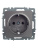BRITE Розетка с заземлением без защитных шторок 16А РС11-1-0-БрС сталь BRITE Розетка с заземлением без защитных шторок 16А РС11-1-0-БрС сталь
