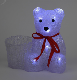 Фигура LED Медвежонок с корзинкой, 3АА ENIOF - 12