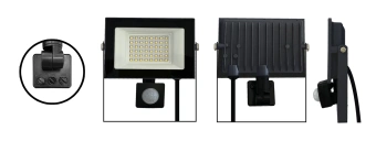 50W/4200К SENSOR (ЧЁРНЫЙ) 220-240В 4250Лм 170x180x45мм - Светодиодный прожектор с датчиком движения и освещённости FOTON LIGHTING