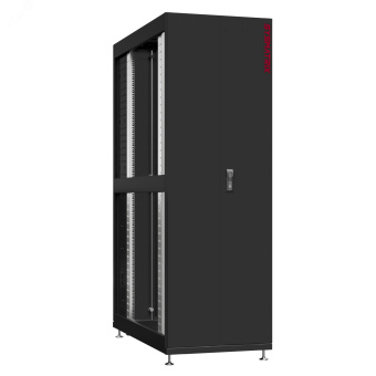 Шкаф серверный 42U 600х1200 передняя дверь: двустворчатая глухой металл IP51. задняя дверь: двустворчатая глухой металл IP51. боковые панели: без. цвет: черный RAL9005 