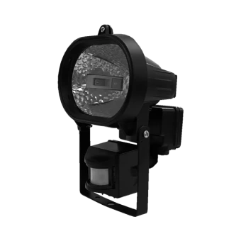 FL-1005G 150W/78мм (Датчик движения) - Чёрный галогенный прожектор FOTON LIGHTING