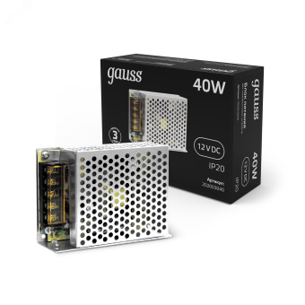 Блок питания (драйвер) для светодиодной ленты 40 Вт 12 В IP20 Black Gauss