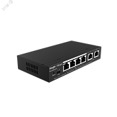 Коммутатор управляемый 6 портов 10/100/1000 Мб/с 4xPoE+, 12 Гб/с