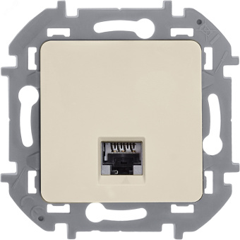 Информационная розетка RJ 45 категория 6 UTP INSPIRIA слоновая кость