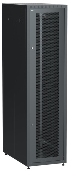 Шкаф LINEA E 47U 600х1000мм двери 2шт перфорированная и металл черный