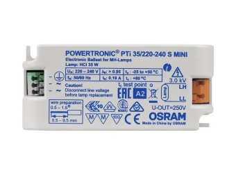 PTi 35/220-240 S MINI 97x43x30мм - ЭПРА для МГЛ OSRAM