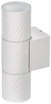 LIGHTING Светильник уличный 5108 настенный под лампу 2хGU10 IP65 белый IEK