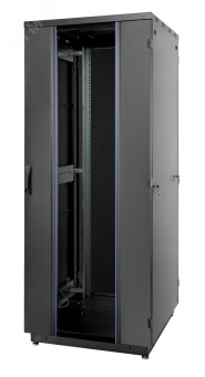 Шкаф Racknet S3000 42U 800 ? 800, передняя дверь стекло 1-ств., задняя дверь метал.2-ств., черный
