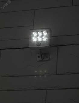 Прожектор с датчиком движения c выносной солнечной батареей, 6LED,150lm ERAFS024-07