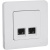 INSPIRIA розетка двойная RJ 45  категория 5e  UTP белый