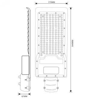 Уличный светильник SPP-502-0-50K-150 150Вт 5000K IP65