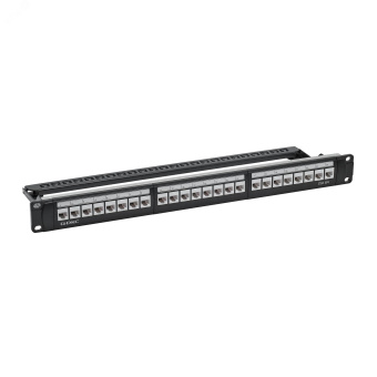 Патч-панель 191UCAT6А 24 модуля RJ45 неэкранированная