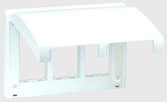 Connect Рамка на 2 S-модуля с крышкой к монтажной коробке SBM250, Сима Про, алюминий