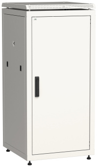 Шкаф сетевой 19дюйм LINEA N 28U 600х600 мм металлическая передняя дверь серый